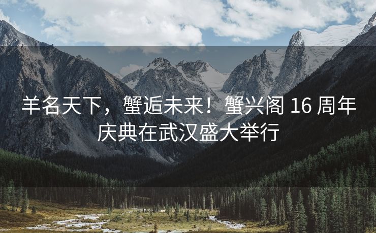 羊名天下，蟹逅未来！蟹兴阁 16 周年庆典在武汉盛大举行