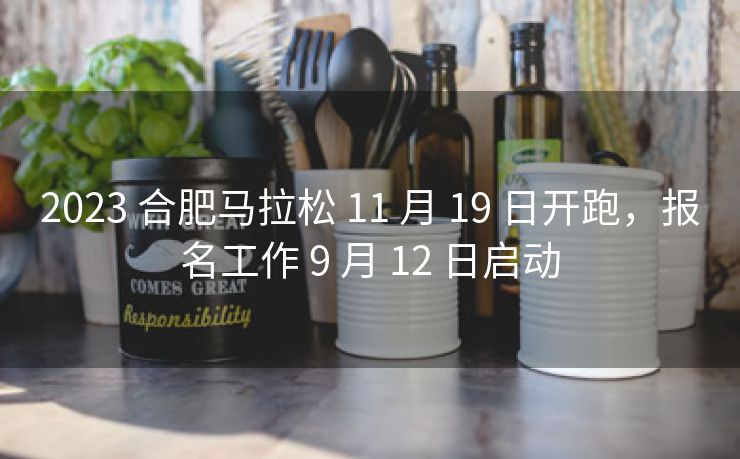 2023 合肥马拉松 11 月 19 日开跑，报名工作 9 月 12 日启动