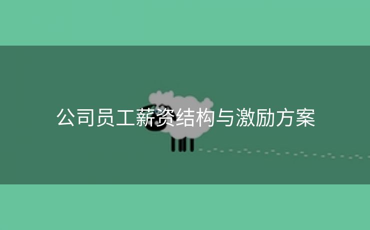 公司员工薪资结构与激励方案