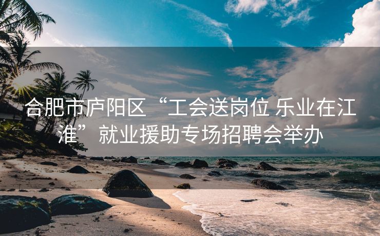 合肥市庐阳区“工会送岗位 乐业在江淮”就业援助专场招聘会举办