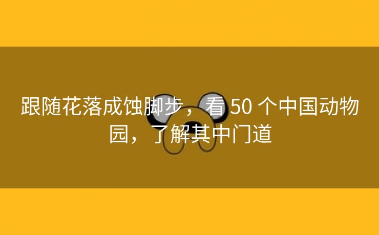 跟随花落成蚀脚步,看 50 个中国动物园,了解其中门道