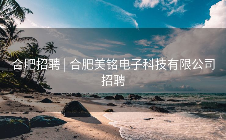 合肥招聘 | 合肥美铭电子科技有限公司招聘