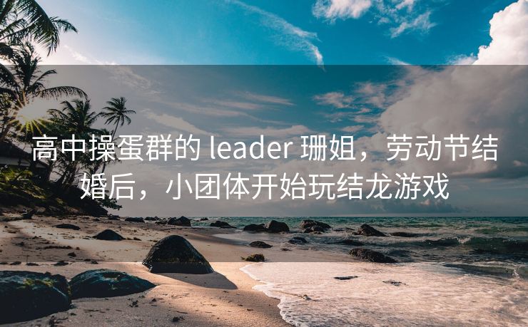 高中操蛋群的 leader 珊姐,劳动节结婚后,小团体开始玩结龙游戏