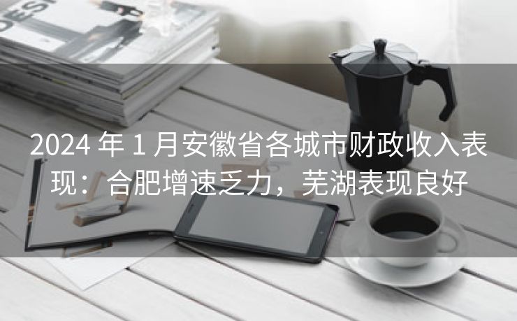 2024 年 1 月安徽省各城市财政收入表现：合肥增速乏力，芜湖表现良好