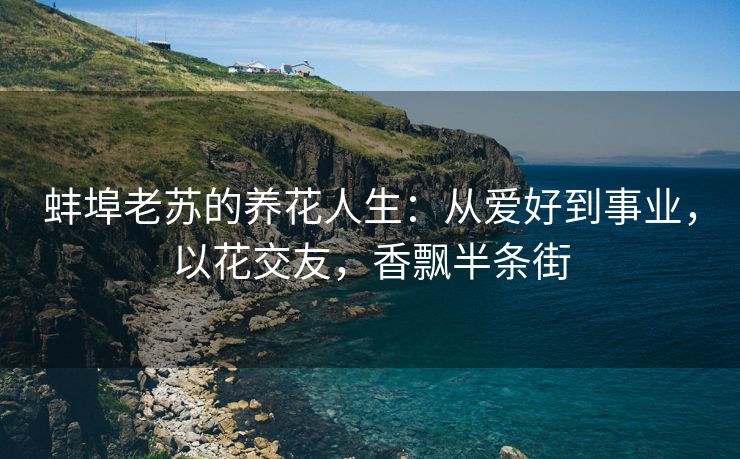 蚌埠老苏的养花人生:从爱好到事业,以花交友,香飘半条街