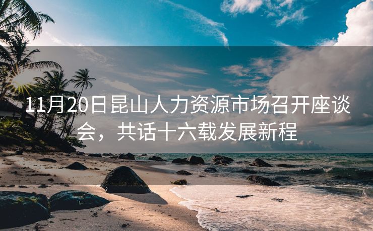 11月20日昆山人力资源市场召开座谈会，共话十六载发展新程
