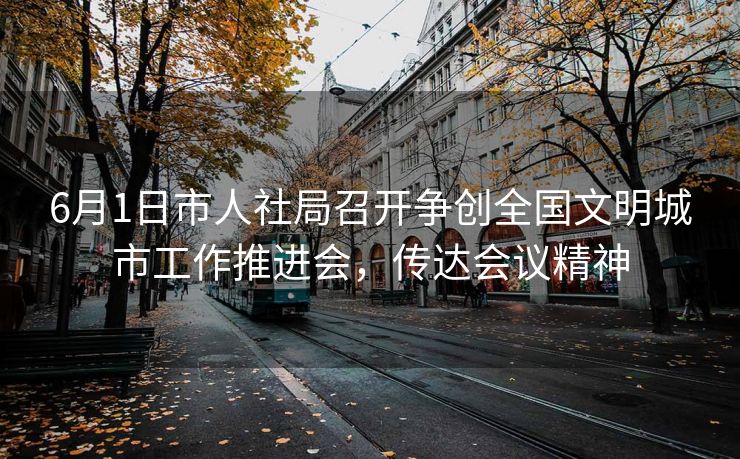 6月1日市人社局召开争创全国文明城市工作推进会，传达会议精神
