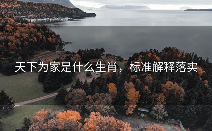 天下为家是什么生肖，标准解释落实