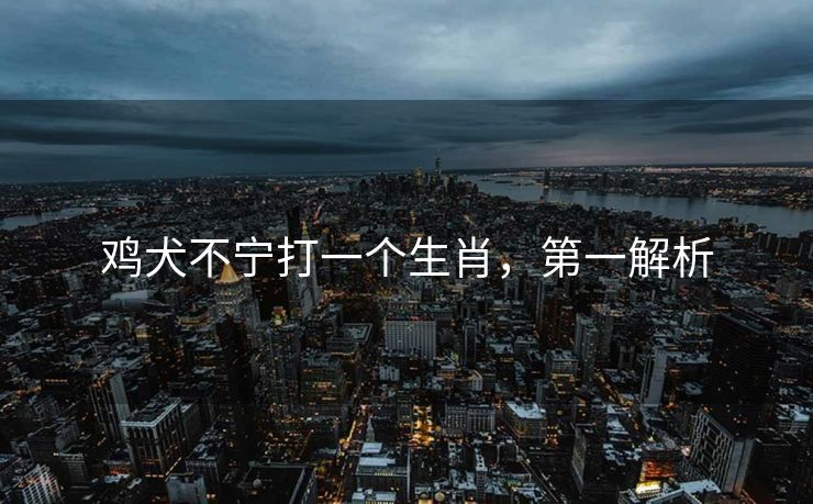 鸡犬不宁打一个生肖，第一解析
