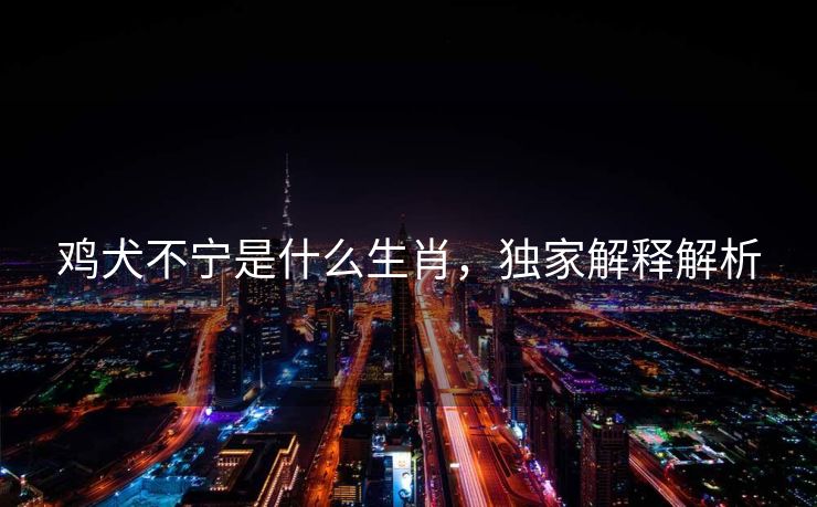 鸡犬不宁是什么生肖，独家解释解析