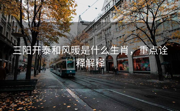 三阳开泰和风暖是什么生肖，重点诠释解释