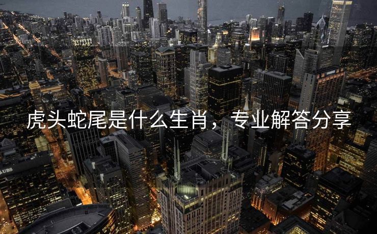 虎头蛇尾是什么生肖，专业解答分享