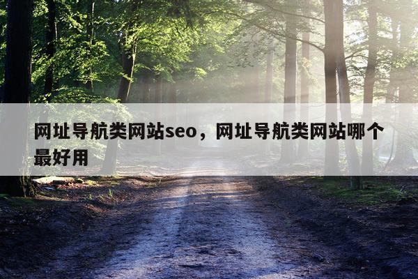 网址导航类网站seo，网址导航类网站哪个最好用