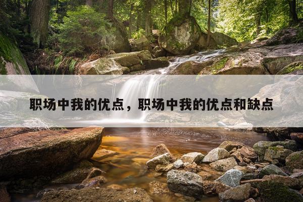 职场中我的优点，职场中我的优点和缺点