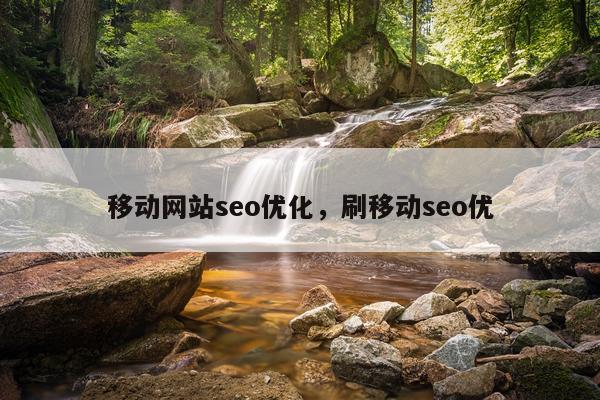 移动网站seo优化，刷移动seo优