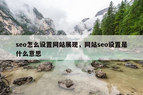 seo怎么设置网站展现,网站seo设置是什么意思