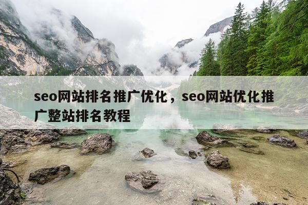 seo网站排名推广优化，seo网站优化推广整站排名教程