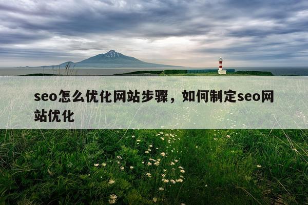 seo怎么优化网站步骤，如何制定seo网站优化