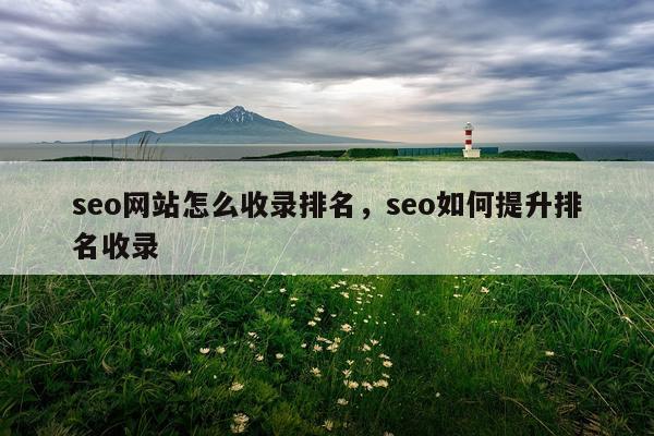 seo网站怎么收录排名，seo如何提升排名收录