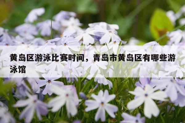 黄岛区游泳比赛时间,青岛市黄岛区有哪些游泳馆