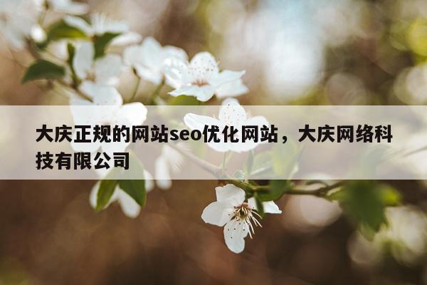 大庆正规的网站seo优化网站,大庆网络科技有限公司
