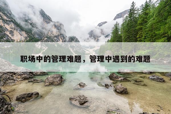 职场中的管理难题，管理中遇到的难题