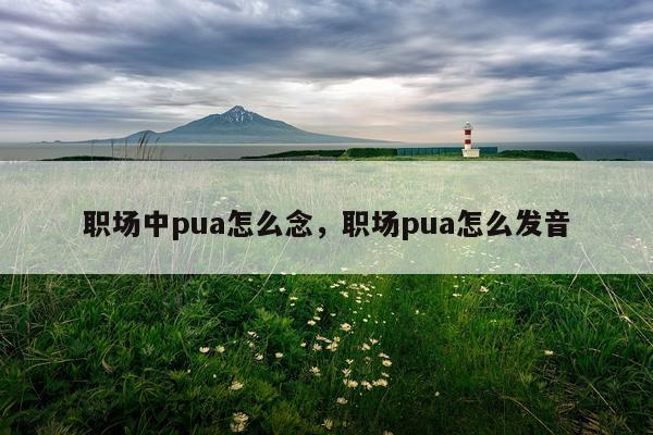 职场中pua怎么念，职场pua怎么发音
