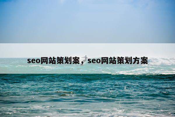 seo网站策划案,seo网站策划方案