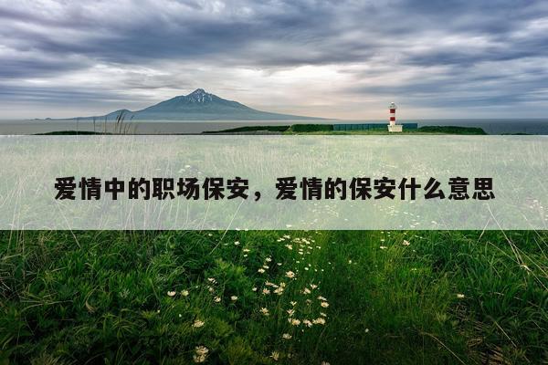 爱情中的职场保安，爱情的保安什么意思