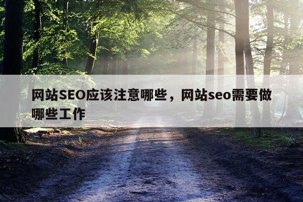 网站SEO应该注意哪些,网站seo需要做哪些工作