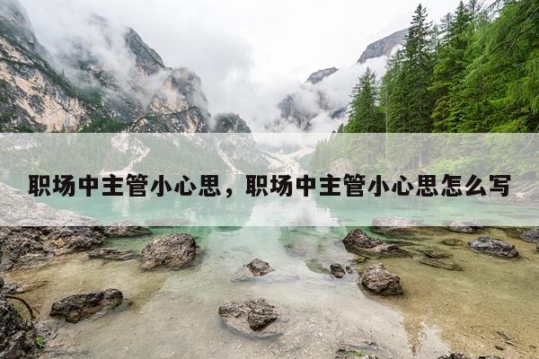 职场中主管小心思，职场中主管小心思怎么写