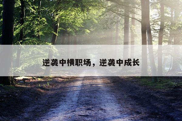 逆袭中横职场，逆袭中成长