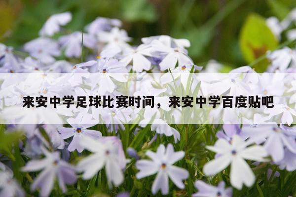 来安中学足球比赛时间，来安中学百度贴吧