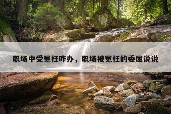 职场中受冤枉咋办，职场被冤枉的委屈说说
