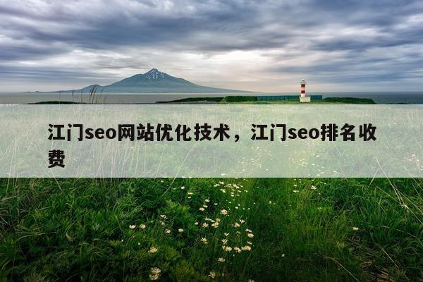 江门seo网站优化技术，江门seo排名收费