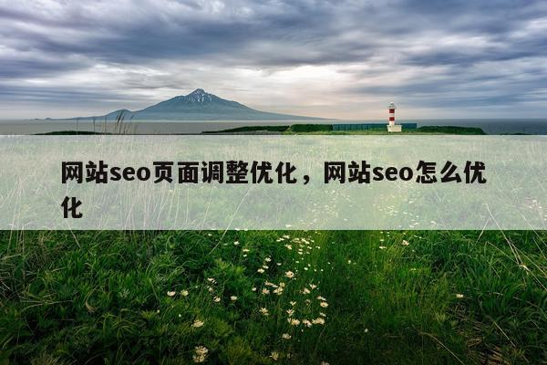 网站seo页面调整优化，网站seo怎么优化