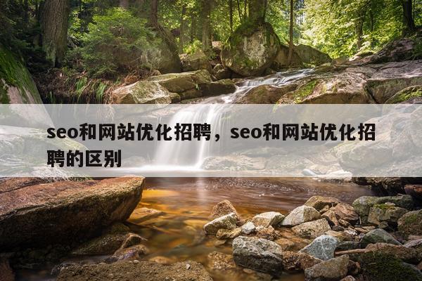 seo和网站优化招聘,seo和网站优化招聘的区别